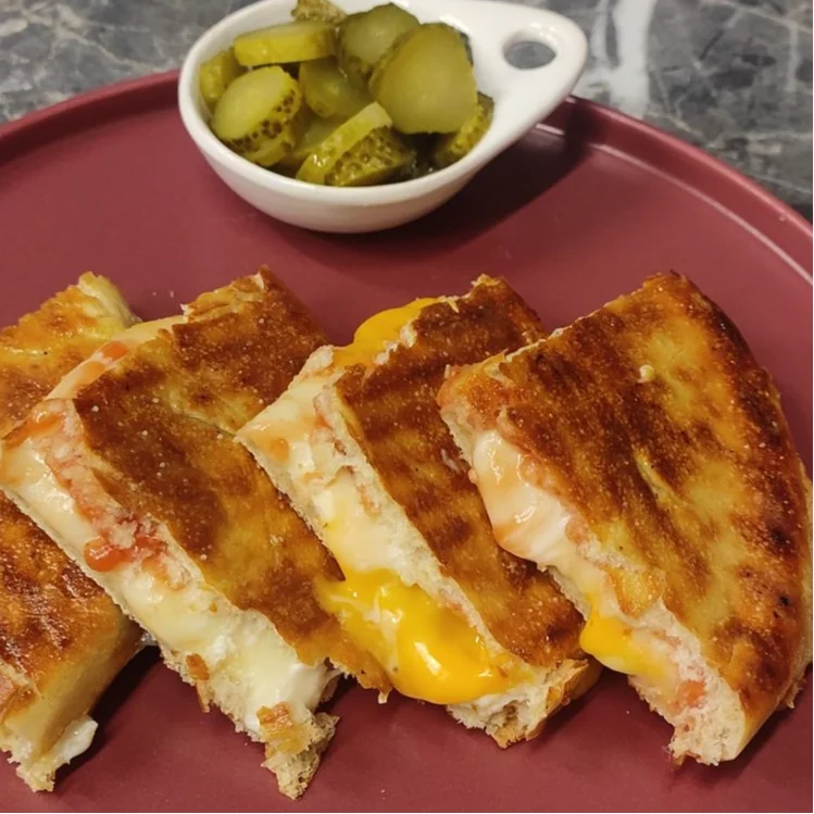 Bazlama Üç Peynirli Tost