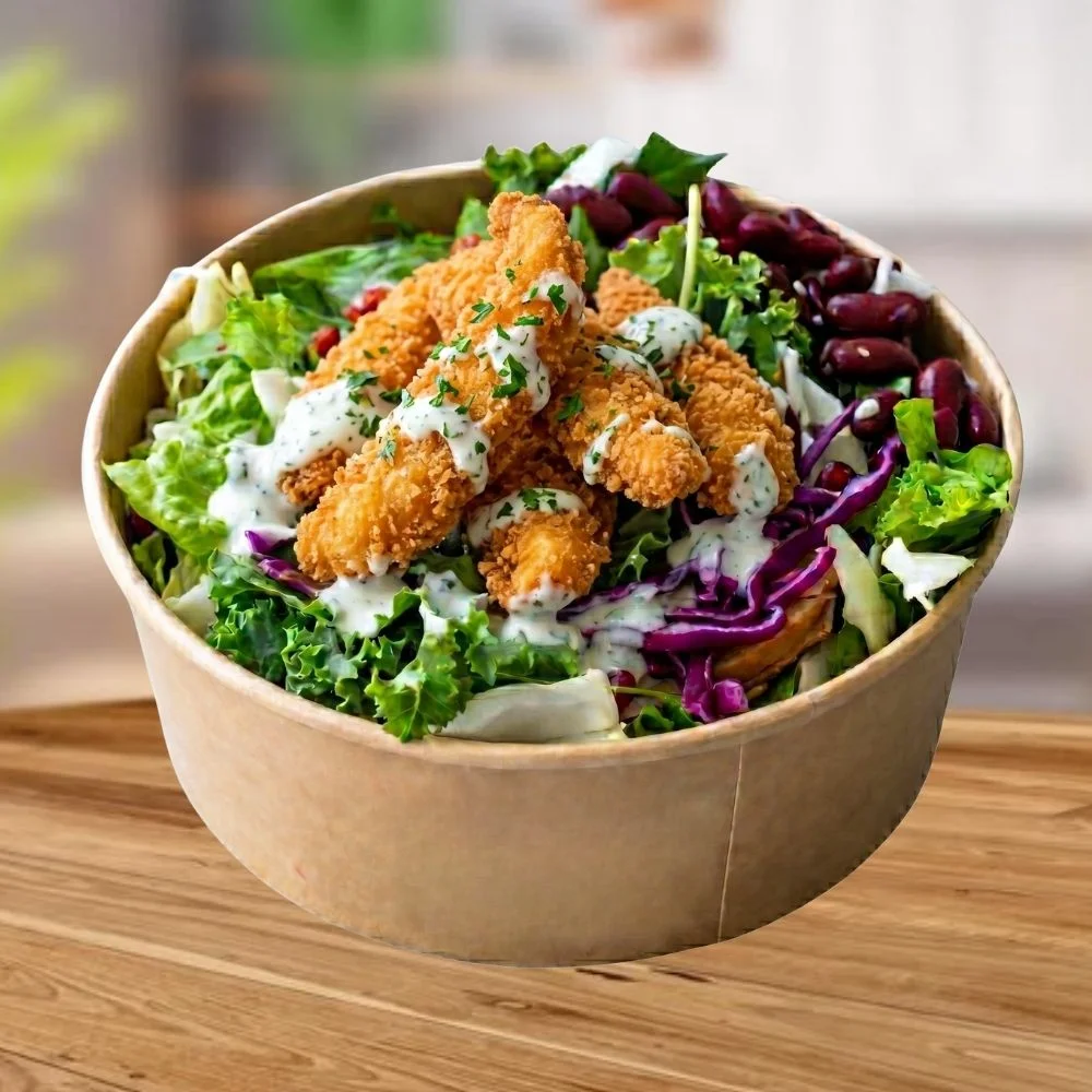 Bowl Çıtır Tavuk Tenders Salata