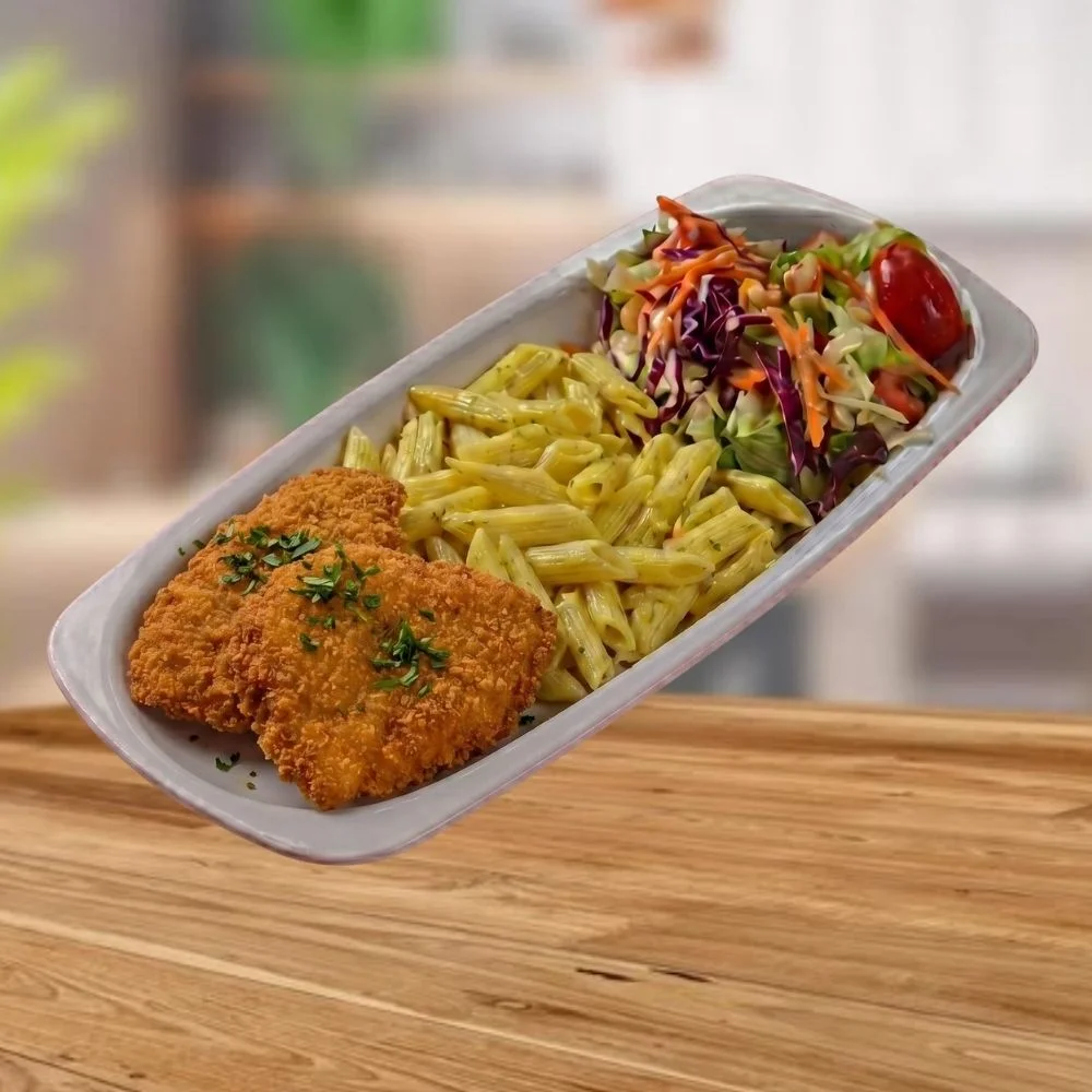 Şinitsel Tavuk Salata Makarna